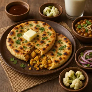 Gobhi Pyaaz Kulcha