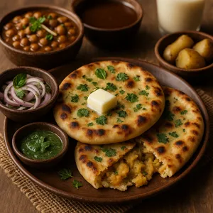 Aloo Pyaaz Kulcha